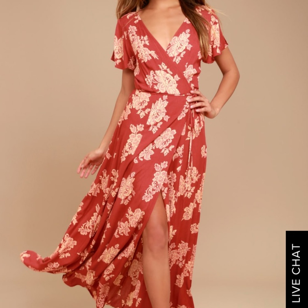 Lulu’s heart of marigold floral maxi dress